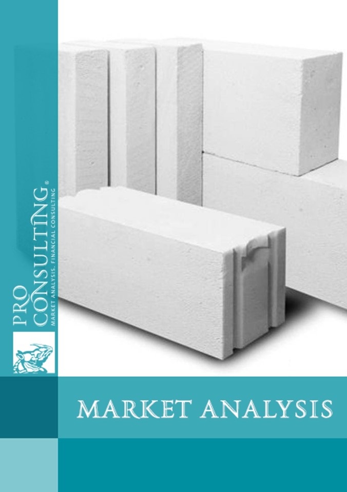 Market analysis of aerated concrete in Ukraine. 2021 year